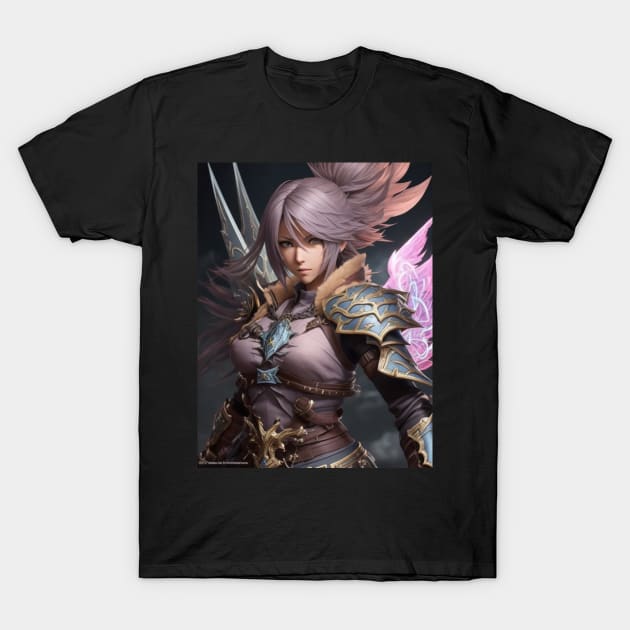 Final Fantasy Xvi | Valor Unleashed: A Hero's Journey T-Shirt by JEWEBIE